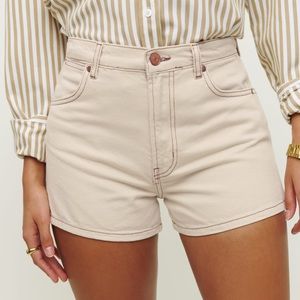 Reformation Cowboy High Rise Jean Shorts